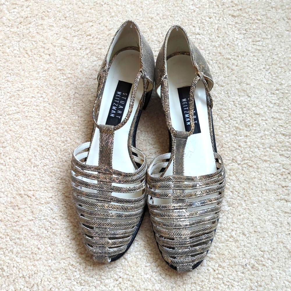 Stuart Weitzman Snake Pattern Flats - image 1